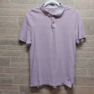 Banana Republic Large Men's Polo shirt light purple/ lavender 100% Cotton